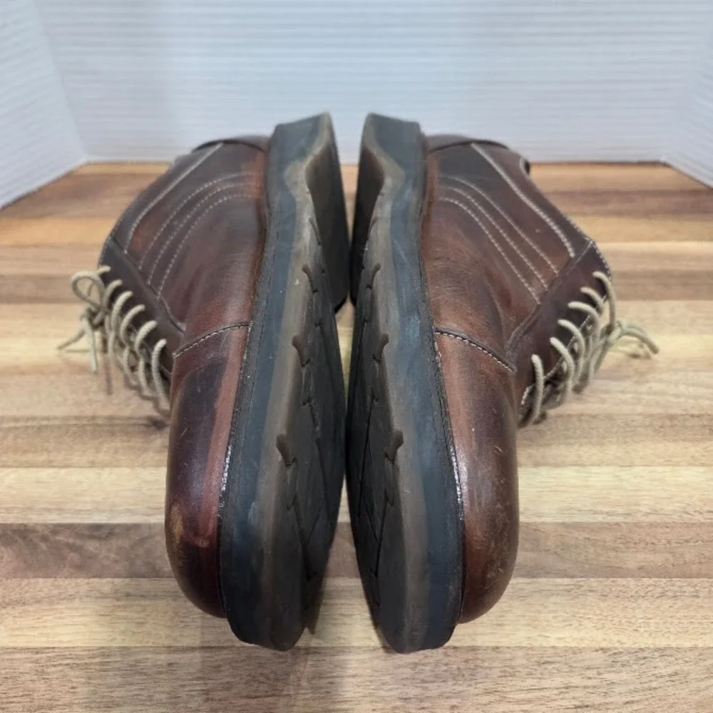 Johnston Murphy Oxfords Men's 12 M Brown Leather Lace Up Dress Casual Shoes